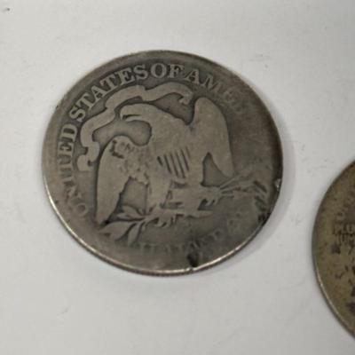 90% Silver Half Dollars - 1877 Seated - 1918 d Walking