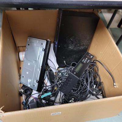 Box of Electronics items