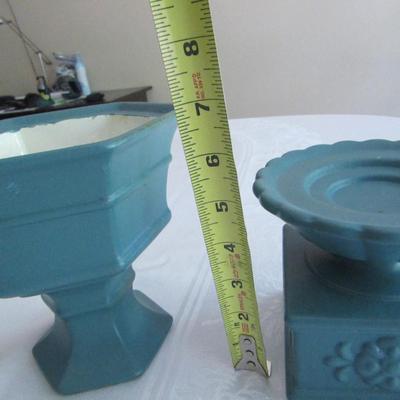Vintage Ceramic Vase and Candle Stand