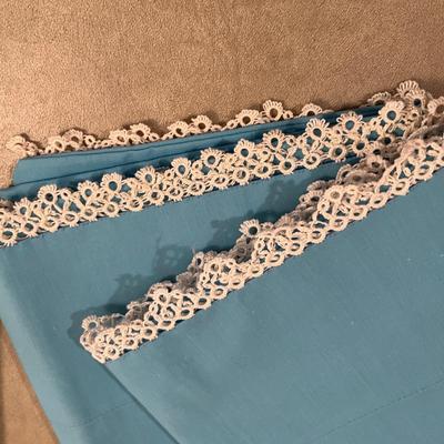 Two vintage pillow case sets