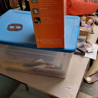 8' Folding table with everything on top