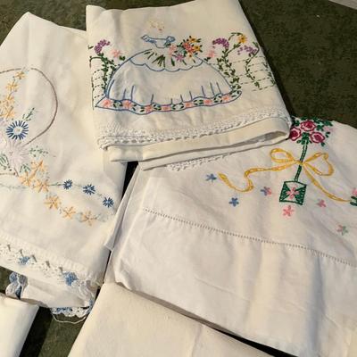 Embroidered Pillow Cases