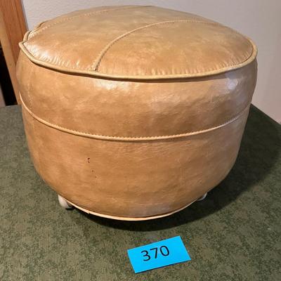 Leather ottoman