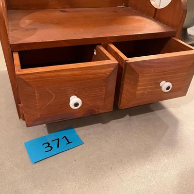 Wall shelf with drawers