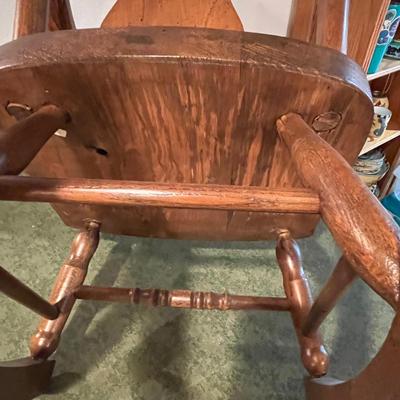 Pressed back Childs Rocker