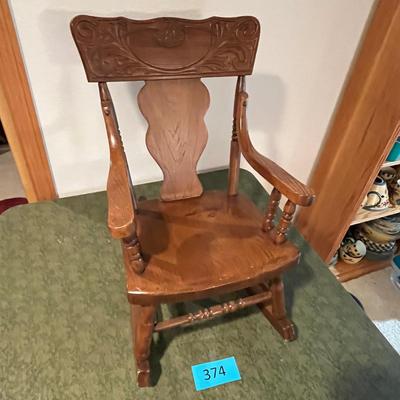 Pressed back Childs Rocker