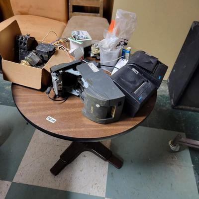 Round Table with all items on top