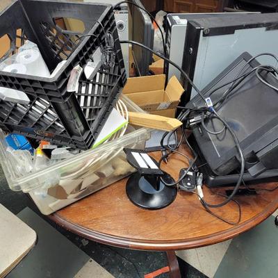 Round Table with electronics