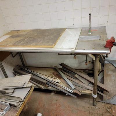 Stainless Steel Table with angle iron