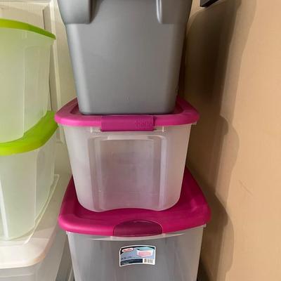 Lot of 17 Plastic Totes