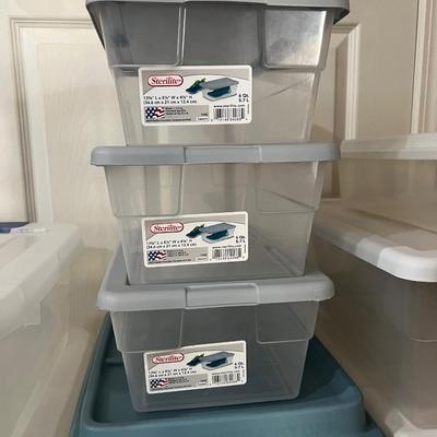 Small Plastic Totes and Oragnizers