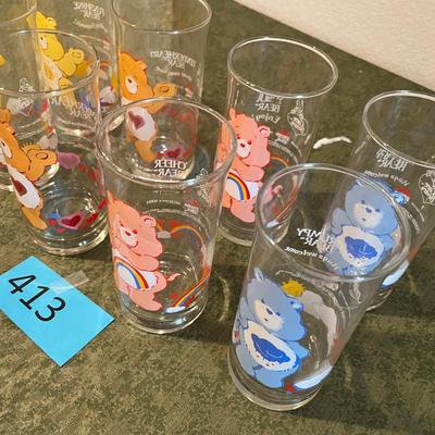 Care Bears Set of 8 Pizza Hut Tumblers