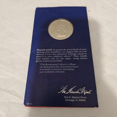 The official California American revolution Bicentennial medallion