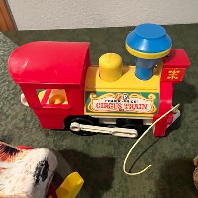 Lot of 3 Vintage Fisher Price Pull Toys