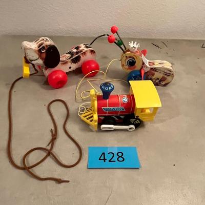 Lot of 3 Fisher Price Pull Toys #2