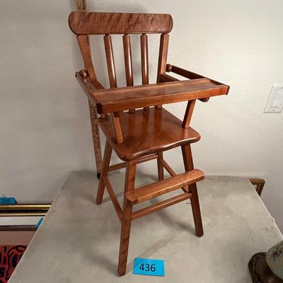 Wood Doll High Chair