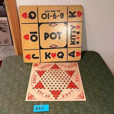 Two board game boards