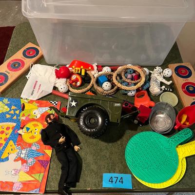 Tub of Misc Toys.