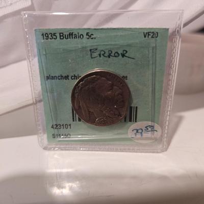 1935 Buffalo 5 cent piece