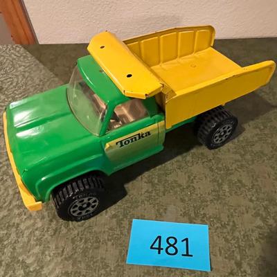 Tonka Green & Yellow Dump Truck