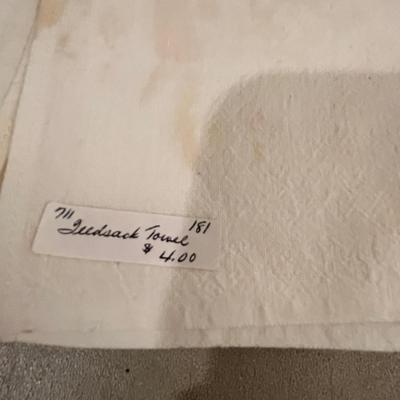 Flour Sack towels and seed corn bag