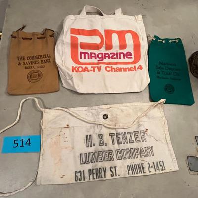 Bank Bags and other bags + Nail apron