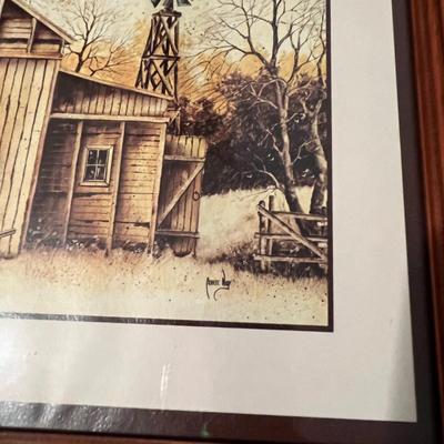 Lot of 2 Country Farm Prints.