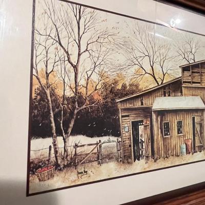 Lot of 2 Country Farm Prints.