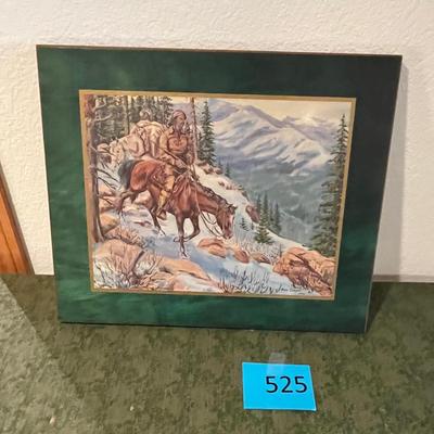 Western Mountain man print.