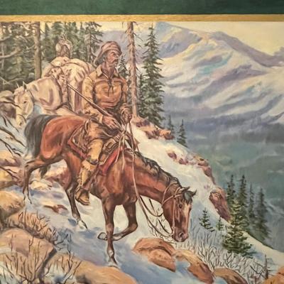 Western Mountain man print.