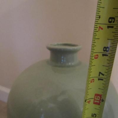 Glazed Ceramic Floor Vase- Approx 18