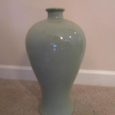 Glazed Ceramic Floor Vase- Approx 18