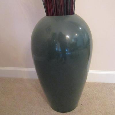 Glazed Ceramic Floor Vase- Approx 22 1/2