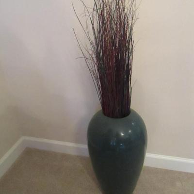 Glazed Ceramic Floor Vase- Approx 22 1/2