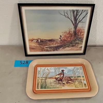Pheasant Print & tray