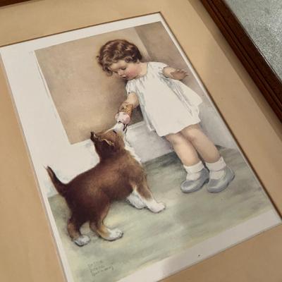 Small Girl & Puppy prints.