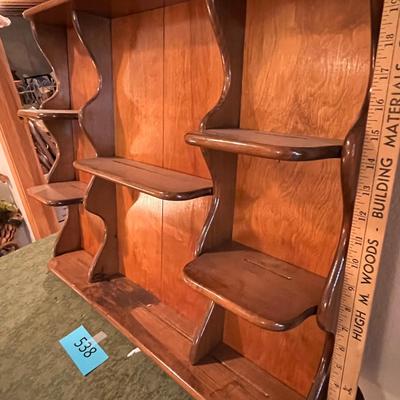 Maple Early American Style Wall Shelf