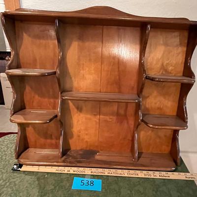 Maple Early American Style Wall Shelf
