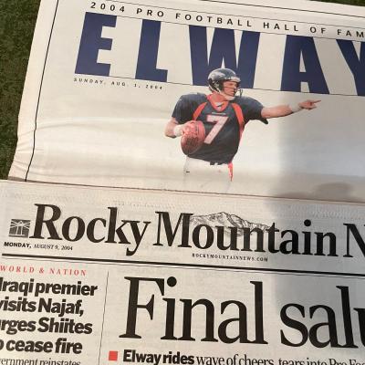 JOHN ELWAY newspapers