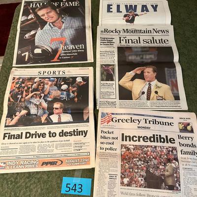 JOHN ELWAY newspapers