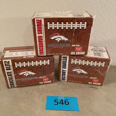 Meadow Gold BRONCOS Ice Cream Boxes