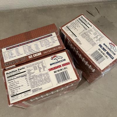 Meadow Gold BRONCOS Ice Cream Boxes