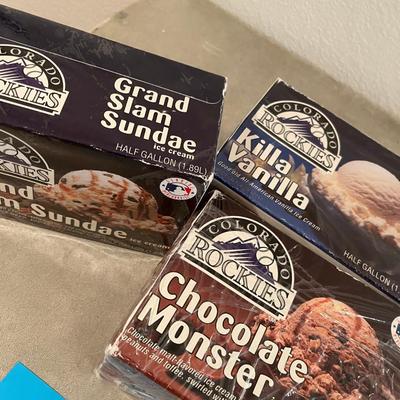 Meadow Gold ROCKIES ice cream boxes