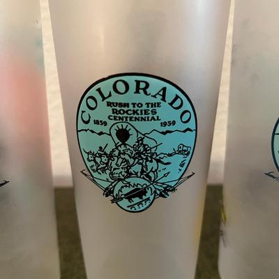 Set of 6 Colorado Tumblers 1959