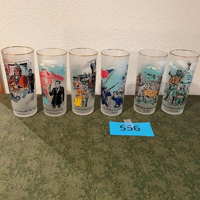 Set of 6 Colorado Tumblers 1959