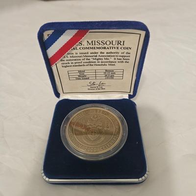 Uss. Missouri naval commemorative coin