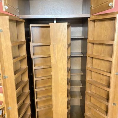 Oak Sewing /Supply Cabinet