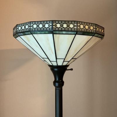 Floor Lamp With Stained Glass Shade