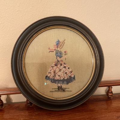 Vintage Framed Needlepoint