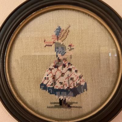 Vintage Framed Needlepoint